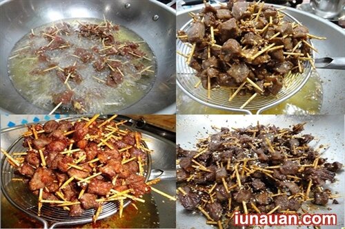Ảnh minh họa 7 - Cách làm món thịt bò xiên chiên vừng ngon miễn chê !