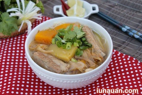 Ảnh minh họa 6 - Thơm ngon, bổ dưỡng với món bún sườn non cho bữa sáng ấm bụng !