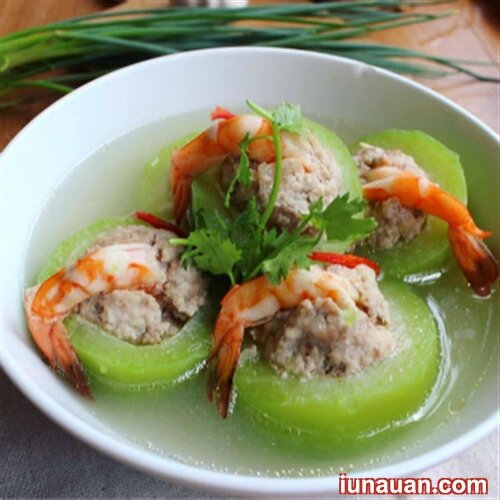 Ảnh minh họa 6 - Mát lành với canh bí xanh nhồi tôm thịt thanh ngọt, dễ ăn chẳng hề thấy ngấy !