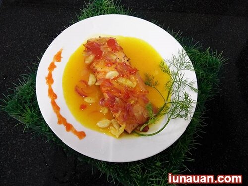 Ảnh minh họa 2 - Cách làm món cá hồi sốt cam sanh chảnh - món ăn bổ dưỡng và ngon miệng !