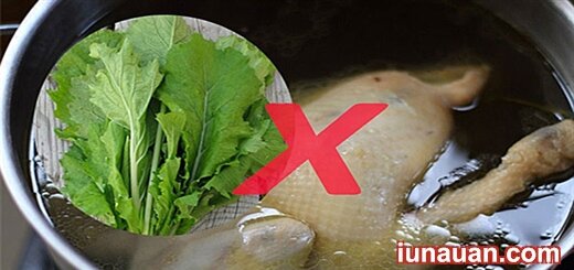 Dùng nước luộc gà nấu canh cải gây nguy hại cho sức khỏe !