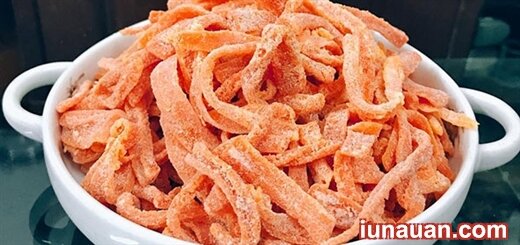 Thơm ngon bổ dưỡng với cách làm món mứt cà rốt cho ngày Tết !