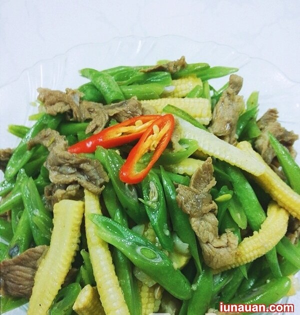 Ảnh minh họa 2 - Vừa thơm vừa ngọt với món thịt bò xào đậu que và bắp non siêu đơn giản !
