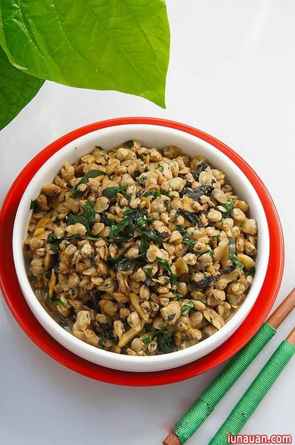 Ảnh minh họa 1 - Giản dị đưa cơm món hến xào lá lốt!